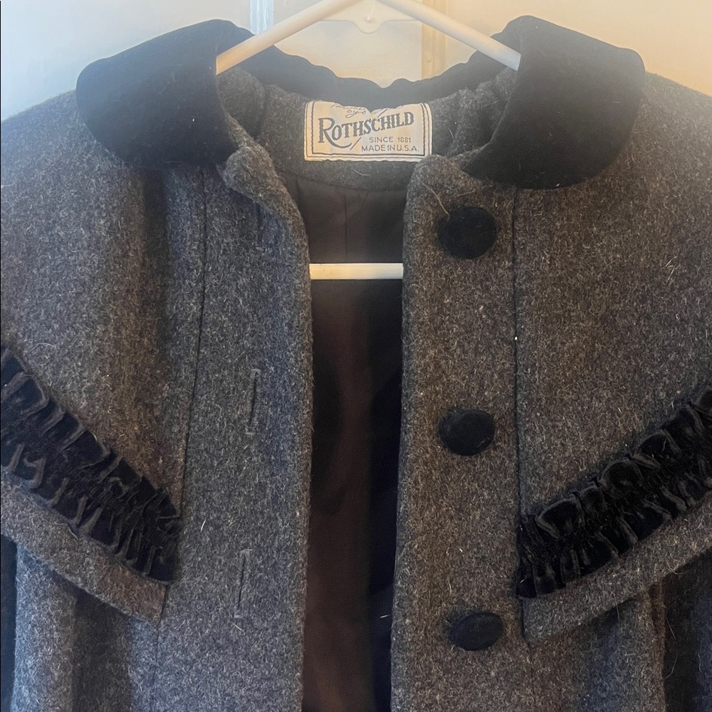 Vintage Rothschild Charcoal Coat for Kids